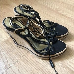 Women Dolce Gabbana Slingback Pump Cork Heel US 10